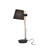 Ideal-Lux Axel PT1 Black with Wood Shade Table Lamp 