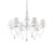 Ideal-Lux Blanche SP6 6 Light Satin White with Shade Pendant Light 