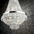 Ideal-Lux Caesar SP6 6 Light Chrome with Crystal Beads Chandelier 