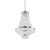 Ideal-Lux Caesar SP6 6 Light Chrome with Crystal Beads Chandelier 