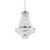 Ideal-Lux Caesar SP9 9 Light Chrome with Crystal Beads Chandelier 