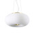 Ideal-Lux Arizona SP3 3 Light White with Brass Shaded Pendant Light 