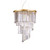 Ideal-Lux Carlton SP12 12 Light Gold with Crystal Chandelier Pendant Light 