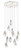 Crystal 12 Light Polished Chrome and Crystal Cluster Pendant Light