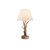 Ideal-Lux Chalet TL1 Beige with Wood Shade Table Lamp 