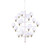 Ideal-Lux Copernico SP20 20 Light White with Brass and White Spheres Pendant Light 