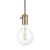 Ideal-Lux Doc SP1 Antique Brass Pendant Light 