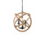 Ideal-Lux Corda SP3 3 Light Black with Hemp Rope Pendant Light 