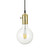 Ideal-Lux Doc SP1 Brass Pendant Light 