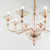 Ideal-Lux Danieli SP8 8 Light Gold with Amber Glass Chandelier 