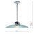 Hemisphere Polished Chrome and Clear Glass Pendant Light