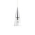 Ideal-Lux Cono SP1 Chrome with Clear Glass Pendant Light 