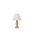 Ideal-Lux Firenze TL1 Antique Gold Resin with White Table Lamp 