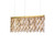 Ideal-Lux Elisir SP6 6 Light Brass with Amber Crystal Pendant Light 