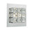 Imogen glass faceted squares Polished Chrome frame LED Wall Light