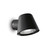 Ideal-Lux Gas AP1 Black Downward IP43 Wall Light 