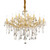 Ideal-Lux Florian SP18 18 Light Gold with Crystal Chandelier 