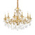 Ideal-Lux Gioconda SP12 12 Light Gold with Crystal Chandelier 