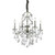 Ideal-Lux Gioconda SP6 6 Light Silver with Crystal Chandelier 