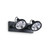 Ideal-Lux Glim PL2 2 Light Black Adjustable Wall or Ceiling Spotlight 