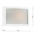 Inverse 1 Light Glass Polished Chrome Trim Wall Light