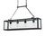 Ideal-Lux Igor SP4 4 Light Black with Clear Glass Bar Pendant Light 