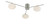 Jasper 3 Light Satin Nickel Semi Flush Ceiling Light