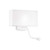 Ideal-Lux Hotel AP2 2 Light White with Flexible Reading Light LED Wall Light 