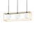 Ideal-Lux Lingotto SP3 3 Light Brass with White Sphere Group Bar Pendant Light 