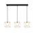 Ideal-Lux Lingotto SP3 3 Light Brass with White Sphere Single Bar Pendant Light 