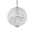 Ideal-Lux Luxor SP12 12 Light Chrome with Crystal Sphere Pendant Light 