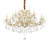 Ideal-Lux Napoleon SP18 18 Light Gold with Crystal Chandelier 