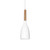 Ideal-Lux Manhattan SP1 Wood with White Pendant Light 