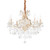 Ideal-Lux Napoleon SP8 8 Light Gold with Crystal Chandelier 