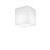 Ideal-Lux Luna PT1 White Cube 11cm IP44 Flush Ceiling Light 