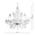 Katie 18 Light Acrylic Glass Dual Mount Chandelier