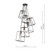 Tower 6 Light Black Cluster Pendant Light