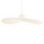 Ideal-Lux Madame SP1 Ivory Ribbon Shade Pendant Light 