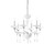 Ideal-Lux Miramare SP6 6 Light White with Chrome Chandelier 