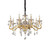 Ideal-Lux Negresco SP8 8 Light Gold with Crystal Chandelier 