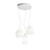 Ideal-Lux Origami SP3 3 Light White Cluster Pendant Light 