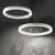 Ideal-Lux Oracle White Round 50cm LED Ringed Pendant Light 