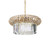 Ideal-Lux Nabucco SP12 12 Light Gold with Crystal Pendant Light 