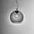 Ideal-Lux Nemo SP1 Smoke Grey Glass Sphere 30cm Pendant Light 