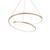 Ideal-Lux Oz SP Brushed Brass Spiral 60cm LED Pendant Light 
