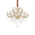 Ideal-Lux Napoleon SP12 12 Light Gold with Crystal Chandelier 
