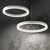 Ideal-Lux Oracle White Round 70cm LED Ringed Pendant Light 