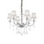 Ideal-Lux Pantheon SP6 6 Light Chrome with Crystal Glass Pendant Light 