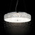 Ideal-Lux Roma SP9 9 Light White with Crystal and Glass Diffuser Pendant Light 