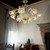 Ideal-Lux Rialto SP8 8 Light Amber with Clear Glass  Chandelier 